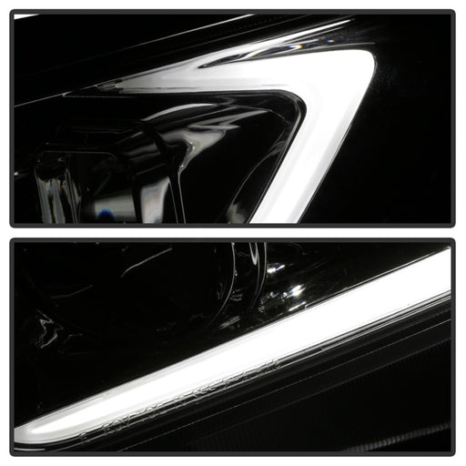 xTune 09-14 Acura TSX Projector Headlights - Light Bar DRL - Chrome (PRO-JH-ATSX09-LB-C)SPYDER