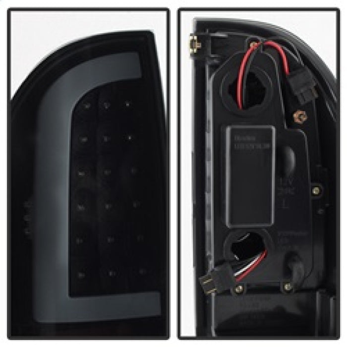 xTune 05-15 Toyota Tacoma (Excl LED Tail Lights) LED Tail Lights - Blk Smk (ALT-ON-TT05-LBLED-BSM)SPYDER