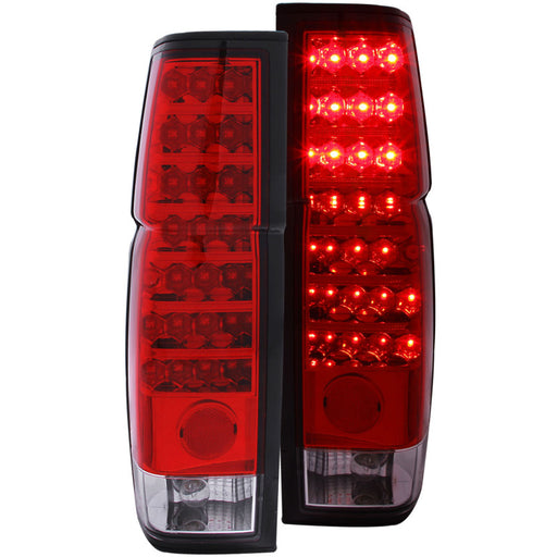 ANZO 1986-1997 Nissan Hardbody LED Taillights Red/ClearANZO