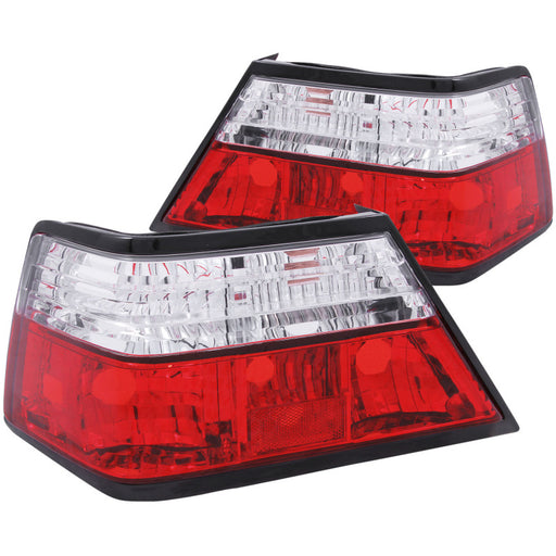 ANZO 1986-1995 Mercedes Benz E Class W124 Taillights Red/ClearANZO