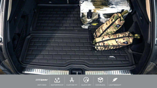 3D Cargo Mat for ACURA TLX 2015-2020 KAGU BLACK STOWABLE (3PCS)3D MAXpider