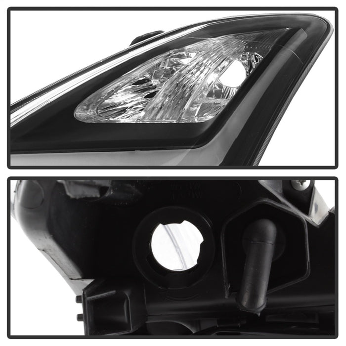 xTune Infiniti G37 Coupe (non-AFS) 08-15 Projector Headlights - Black PRO-JH-IG3708-2D-LB-BKSPYDER