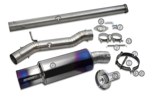 Tomei Exhaust Repair Part Muffler Band #8 w/Rubber #9 For EVO 10 TB6090-MT02ATomei USA