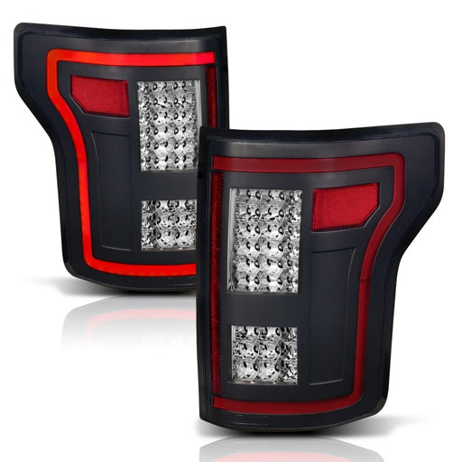 ANZO 15-17 Ford F-150 LED Taillights Black w/ SequentialANZO