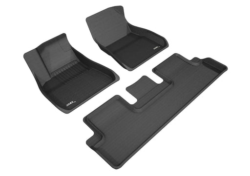 3D MAXpider Floor Mat For TESLA MODEL 3 2018-2019 KAGU BLACK R1 R23D MAXpider