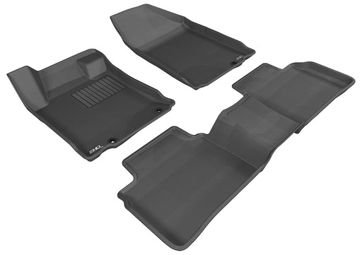 3D MAXpider Floor Mat For NISSAN ALTIMA SEDAN 2013 KAGU BLACK R1 R2 (EARLY PRODUCTION - 10/2012 OR PRIOR ONLY)3D MAXpider