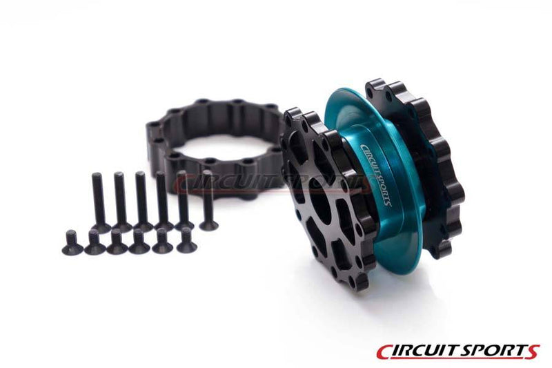 Circuit Sports Steering Wheel Quick Release Kit Ver. 3 - 47mm - Teal/Black