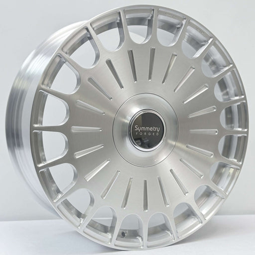 Symmetry Forged Wheels - SF-05 - Brushed Clear showcasing a sleek design and high-quality finish.