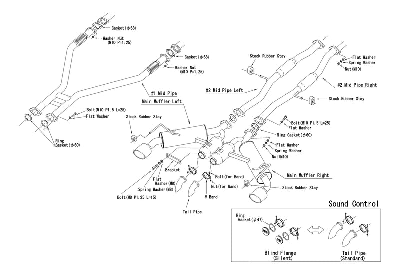 HKS Full Dual Ti Tip Exhaust System For 2022+ Nissan 400Z/RZ34 VR30DDTT