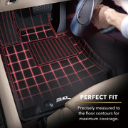 3D MAXpider Floor Mat For FORD F-250 / 350 / 450 CREW CAB 2012-2016 WITH BUCKET R1 NO FLOOR SHIFT WITH RAISED DEAD PEDAL KAGU BLACK R1 R23D MAXpider