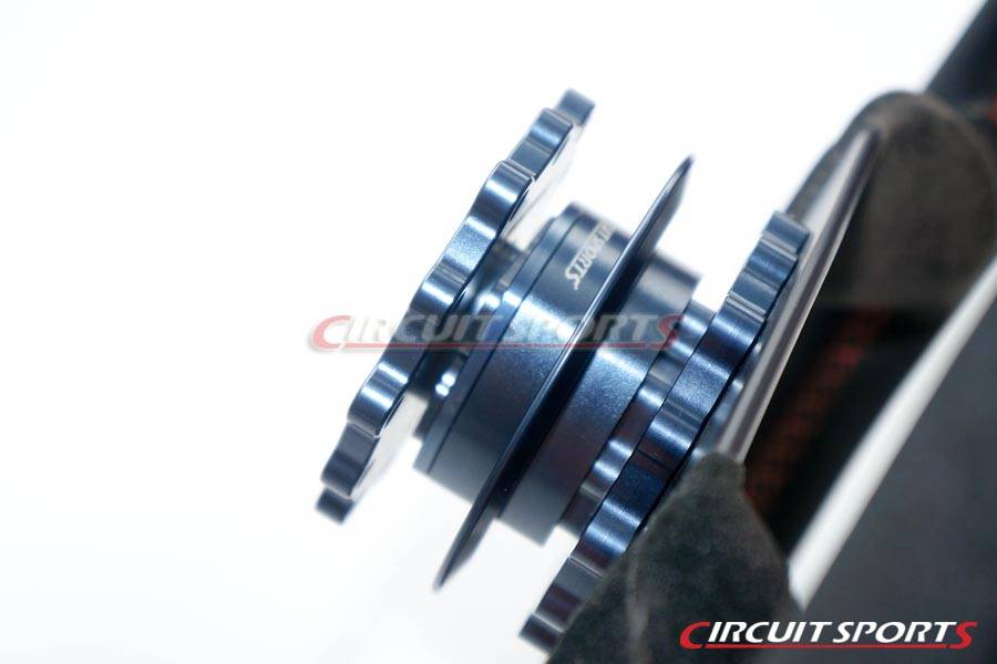 Circuit Sports Steering Wheel Quick Release Kit Ver. 3 - 47mm - Gunmetal Blue