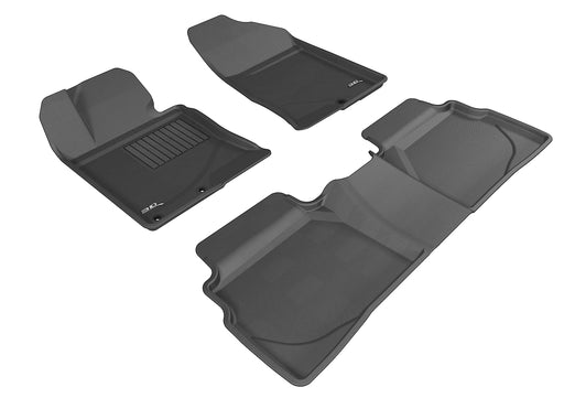 3D MAXpider Floor Mat For HYUNDAI SONATA 2011-2014 / SONATA HYBRID 2015 KAGU BLACK R1 R23D MAXpider