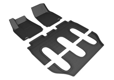 3D Floor Mat For TESLA MODEL X NON-FOLDING 7-SEAT 2016-2017 KAGU BLACK R1 R2 R3
