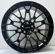 Symmetry Forged Wheels - SF-10 - Gloss Black showcasing intricate design and glossy finish.