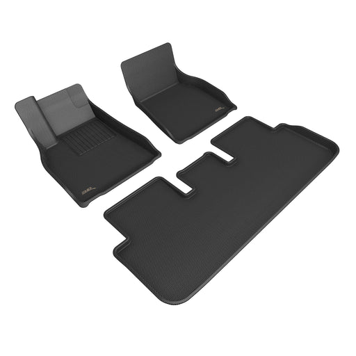 3D MAXpider Floor Mat For TESLA MODEL S 2021-2024 KAGU BLACK R1 R23D MAXpider