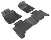 3D MAXpider Floor Mat For TOYOTA 4RUNNER 5-SEAT 2010-2012 KAGU BLACK R1 R23D MAXpider