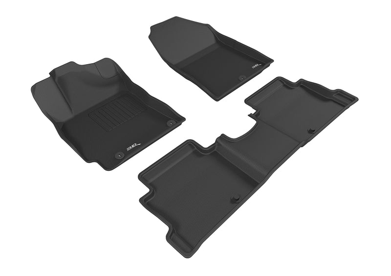 3D MAXpider Floor Mat For HYUNDAI ELANTRA SEDAN 2017-2020 KAGU BLACK R1 R23D MAXpider