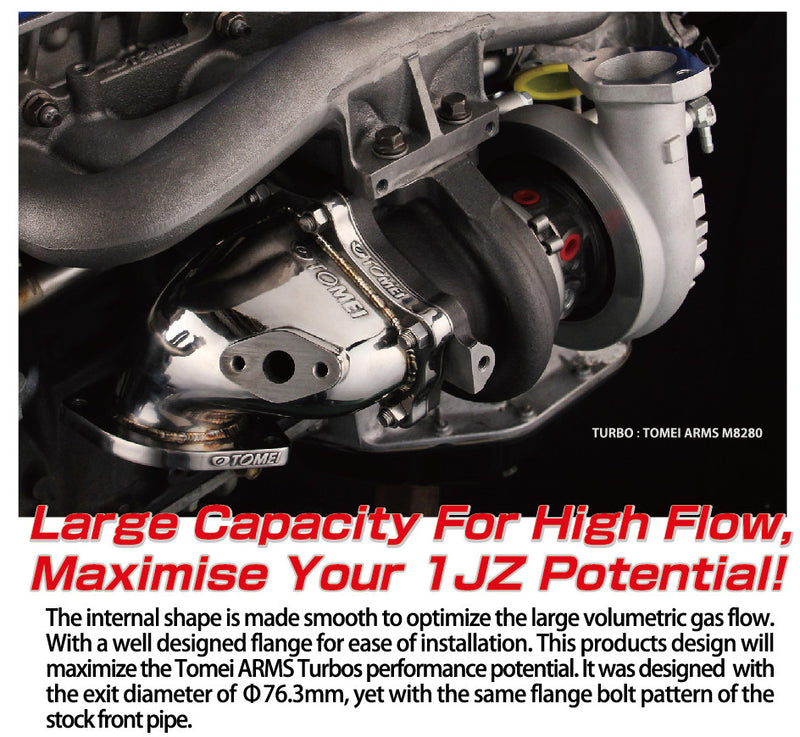 Tomei Expreme SUS Turbine Outlet Pipe Kit For 1JZ-GTE Single Turbo