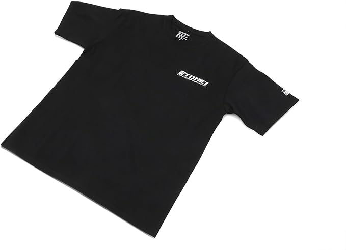Tomei 2024 Black Heavyweight Cotton T-Shirt – “The Engine Specialist” Automotive Graphic Tee