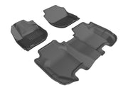 3D MAXpider Floor Mat For HONDA FIT 2015-2020 KAGU BLACK R1 R23D MAXpider