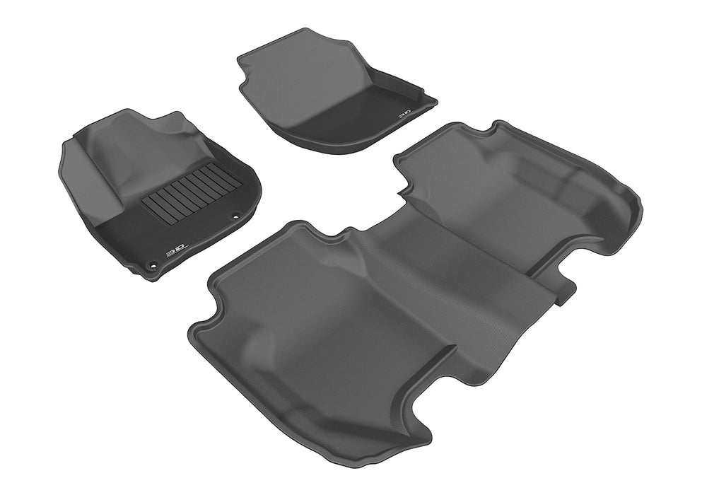 3D Floor Mat For HONDA FIT 2015-2020 KAGU BLACK R1 R23D Maxpider