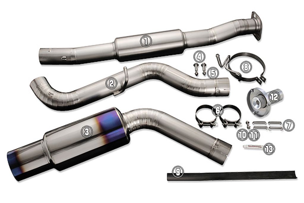 Tomei Exhaust Replacement Part Main Pipe B #2 For 08-14 WRX/STI 5 dr. TB6090-SB02B