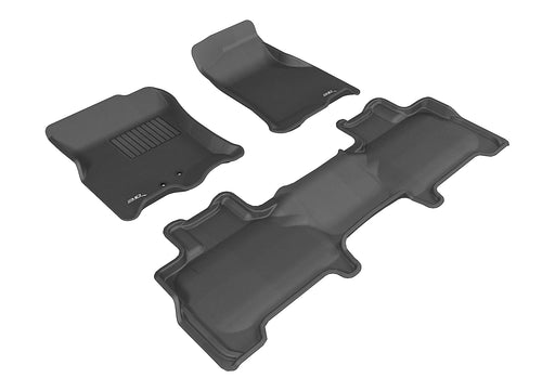 3D MAXpider Floor Mat For FORD EXPEDITION WITH 2ND ROW CENTER CONSOLE 2011-2017 KAGU BLACK R1 R23D MAXpider
