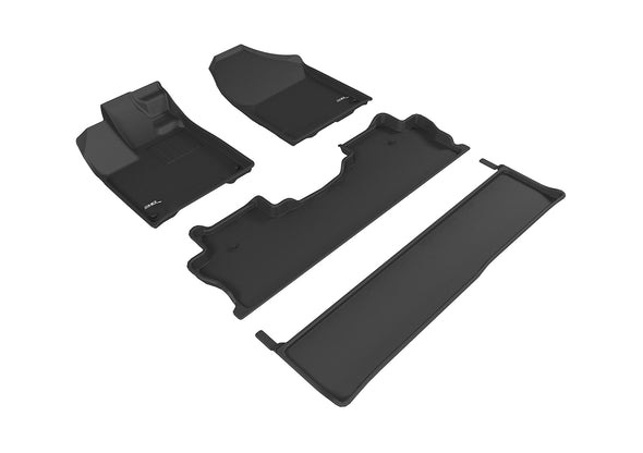 3D Floor Mat For HONDA RIDGELINE 2017-2022 KAGU BLACK R1 R2 R3