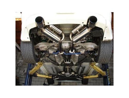 HKS Full Dual Ti Tip Exhaust System For 2002-07 Infiniti G35 Coupe Only