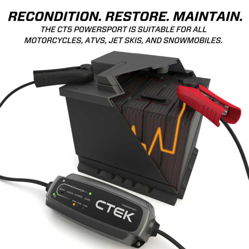 CTEK Battery Charger - CT5 Powersport - 2.3ACTEK