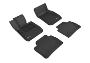 3D MAXpider Floor Mat For BMW 3 SERIES SEDAN (F30) RWD 2012-2018 KAGU BLACK R1 R23D MAXpider