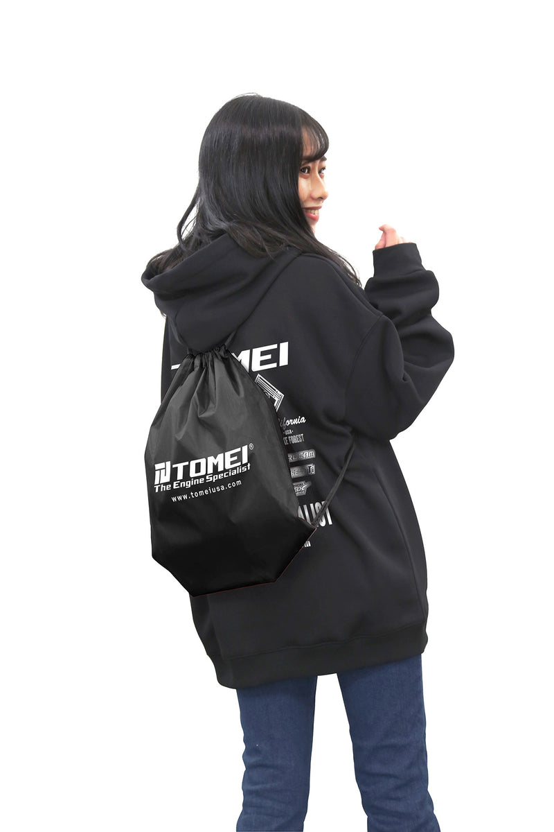 Tomei USA Drawstring Bag Black