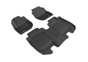 3D MAXpider Floor Mat For HONDA HR-V 2016-2022 KAGU BLACK R1 R23D MAXpider
