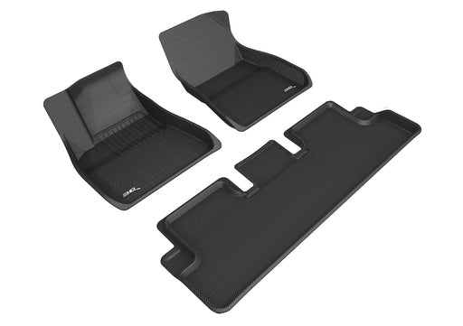3D MAXpider Floor Mat For (USE L1TL02601509) TESLA MODEL 3 2020-2021 KAGU BLACK R1 R23D MAXpider