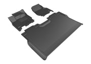 3D MAXpider Floor Mat For FORD F-150 SUPERCREW 2015-2024 BUCKET SEATS, KAGU BLACK R1 R2 (NO UNDERSEAT STORAGE)3D MAXpider