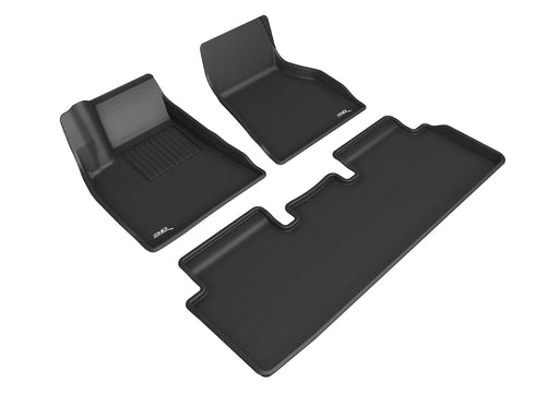 3D MAXpider Floor Mat For TESLA MODEL S 2020-2021 KAGU BLACK R1 R23D MAXpider