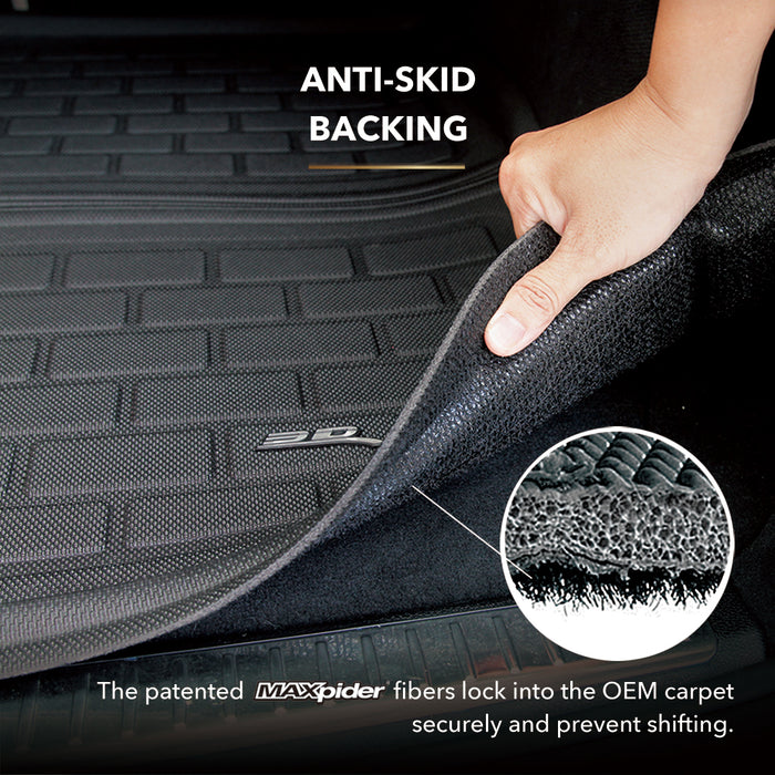 3D MAXpider Cargo Mat For AUDI TT (FV/8S) 2016-2023 / TT RS (FV/8S) 2018-2022 KAGU BLACK CROSS FOLD CARGO LINER3D MAXpider