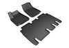 3D Floor Mat For TESLA MODEL X 5-SEAT 2016-2021 KAGU BLACK R1 R2