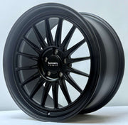 Symmetry Forged Wheels - SF-11 - Black Satin Lacquer showcasing its sleek design and high-quality finish.