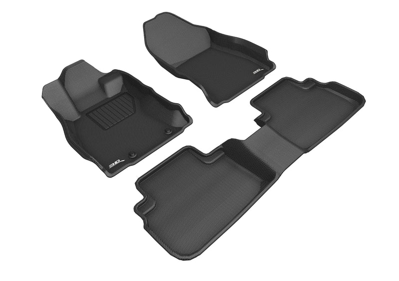 3D MAXpider Floor Mat For SUBARU FORESTER 2019-2024 KAGU BLACK R1 R23D MAXpider