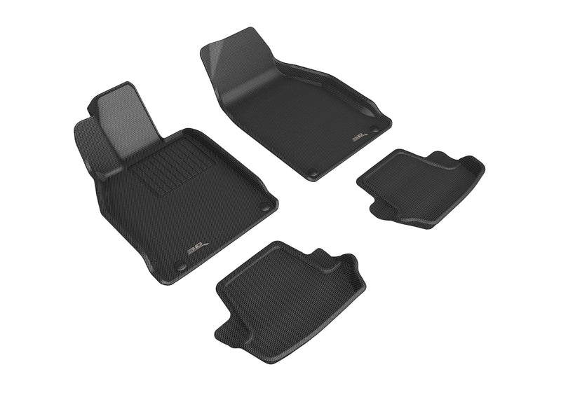 3D MAXpider Floor Mat For PORSCHE 911 CARRERA/CONVERTIBLE/S/4/4S (991/991.2) 2012-2019 / CARRERA 911/CONVERTIBLE/S/4/4S (992) 2020-2024 KAGU BLACK R1 R23D MAXpider