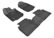 3D MAXpider Floor Mat For FORD FUSION 2006-2012 KAGU BLACK R1 R2 (1 EYELET)3D MAXpider