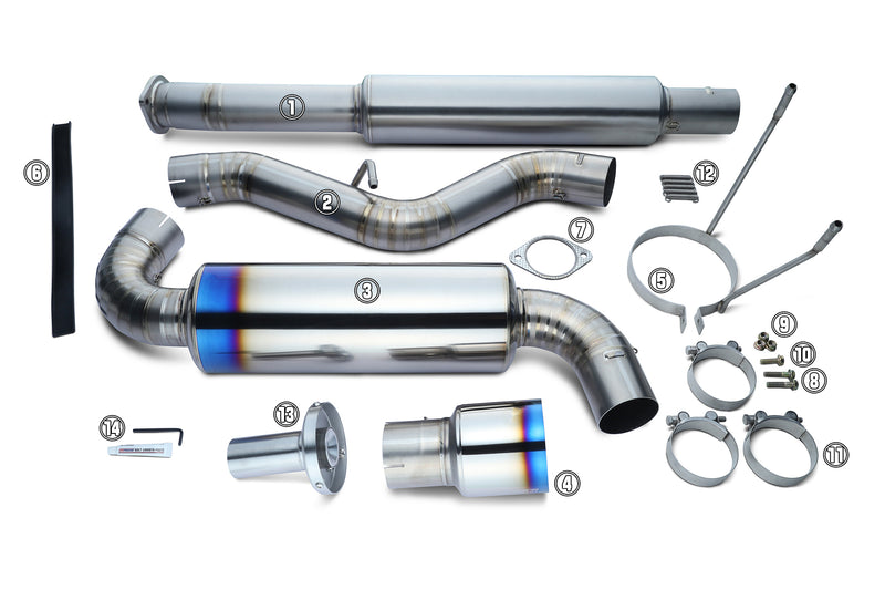 Tomei Ti Exhaust Replacement Part for 2012+ GR86/86/BRZ/FRS TB6090-SB05A Type-80 V2 - Muffler Band Rubber 152mm #6