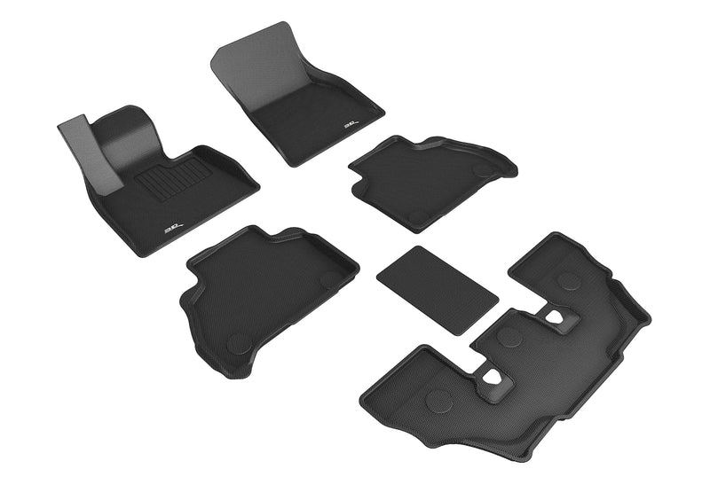 3D MAXpider Floor Mat For BMW X7 (G07) 6-PASSENGER 2019-2024 KAGU BLACK R1 R2 R33D MAXpider