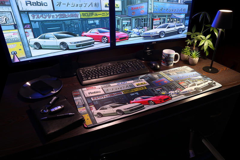 Tomei x Osamu Aida Ceramic Coffee Mug S13/FC3S/AE86 90's Tuning Shop Japan