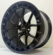 Symmetry Forged Wheels - SF-12 - Gloss Black wheel showcasing full forged construction and sleek gloss finish.