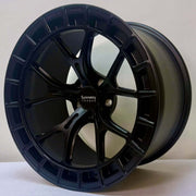 Symmetry Forged Wheels - SF-12 - Black Satin wheel showcasing its sleek design and finish, perfect for BMW applications.