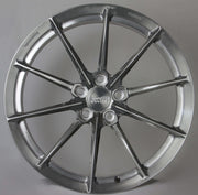 Symmetry Forged Wheels - SF-08LK - Brushed Gunmetal Tint, full forged wheel design, perfect for Audi and MBZ models.