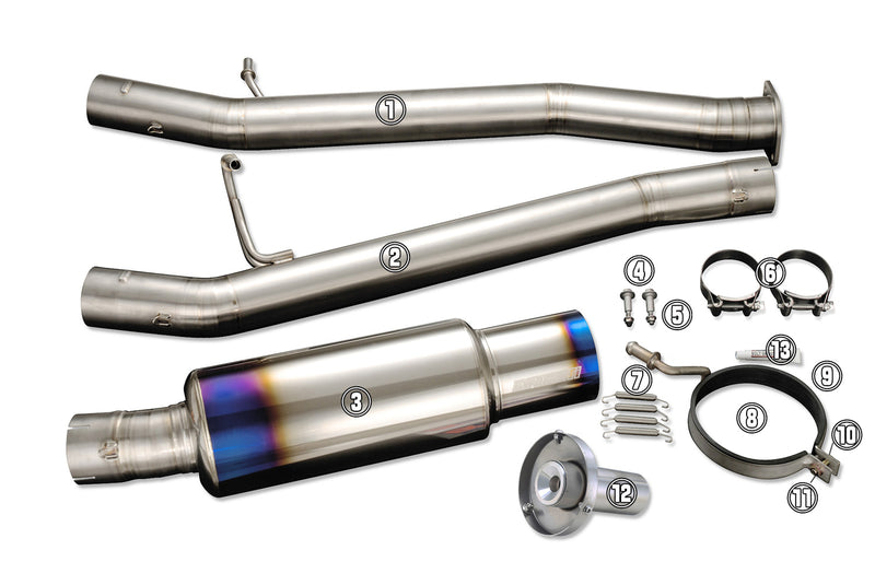Tomei Ti Exhaust Replacement Part for GDB A-D JDM TB6090-SB01A - Main Pipe B #2