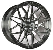 Symmetry Forged Wheels - SF-01- Brushed Tinted showing detailed design and brushed finish.